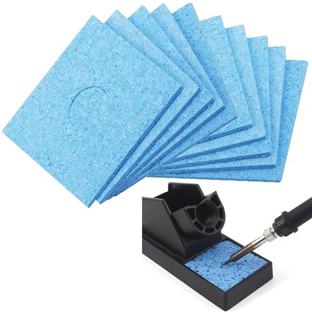 DHER Nettoyant Fer à Souder éPonge à Souder éPonges Fer à Souder 10 PièCes D'éPonge De Nettoyage De Fer à Souder éPaissie 5.5*5.
