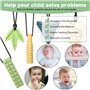 CLDY Collier a macher enfant tdah, collier anti stress enfant, Lot de 5 colliers sensoriels à mâcher pour enfants autistes, TDAH