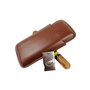 kajkey Boîte à cigares en Cuir de haute qualité, Étui à Cigare, Étui à Cigare Portable en Cuir avec Doublure en Bois de cèdre 3