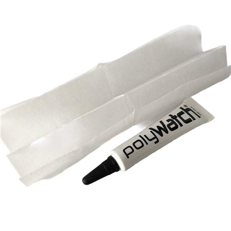 Polywatch Polissage de lunettes de montre en plastique/acrylique 5 ml avec nettoyant W5