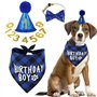 Boxgear Accessoire de fête d'anniversaire pour Chien, Chapeau de Bandana, kit de bannière, Ballons en Woof, bannière Happy Birth