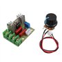 BOJACK Contrôleurs de Vitesse de Moteur 2000W SCR AC Régulateur de Tension 50-220V PWM Variateur Régulateur de Thermostat avec B