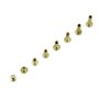 Chicago Vis Fixation en laiton - 80 Pcs 8 tailles M5 x 6-20 mm Rivets à ongles Pour Cuir Ceinture bricolage Décoration, Tige Ron