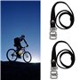 6 Pièces Sangle Pédale Vélo en Réglables, Sangle Pédale Vélo en Nylon, Sangles pour Pédales de Vélo Noir, Sangle pour Pédales de