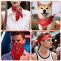 HOMIKLSA Foulard carré,Bandanas pour Hommes et Femmes, Pack de 12 Foulards Paisley, Bandanas Style Cowboy pour Mode et Accessoir