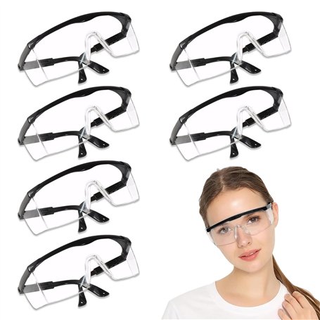 SHAPEPOTY Pack De 6 Lunettes Sécurité - Anti-Buée