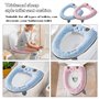 TICKLELY 2 Pièces Housse de Siège de Toilette Souple– Housse de Siège de Toilette Adulte, Abattant de WC en Forme d'Oeuf – Couss