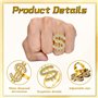 WYRGQIQN Grillz Denti Annees, Disco Homme Costume - Kit de Bijoux Bling pour Noyz Narcos et Déguisement Disco Homme, Idéal pour 