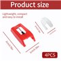 Lot de 4 aiguilles de rechange pour tourne-disque - Aiguilles universelles en ABS et aluminium de qualité supérieure - Compatibl