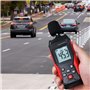 Yiko Sonomètre numérique portable - 35 dB à 130 dB avec écran LCD rétroéclairé - Appareil de mesure - Stockage de données max/mi