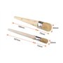 Pinceaux en Cire pour Craie,2 PCS Brosse pour Peinture à la Craie Ensemble de Pinceaux à Cire à Poils Naturels Ronde Pointu Bois