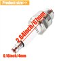 QAZAKY Lot de 5 bougies d'allumage Z4C pour moteur 2 temps 49 cc 50 cc 66 cc 70 cc 80 cc vélo motorisé scooter Yamaha JOG50 90 Z
