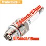 QAZAKY Lot de 5 bougies d'allumage Z4C pour moteur 2 temps 49 cc 50 cc 66 cc 70 cc 80 cc vélo motorisé scooter Yamaha JOG50 90 Z