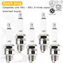 QAZAKY Lot de 5 bougies d'allumage Z4C pour moteur 2 temps 49 cc 50 cc 66 cc 70 cc 80 cc vélo motorisé scooter Yamaha JOG50 90 Z