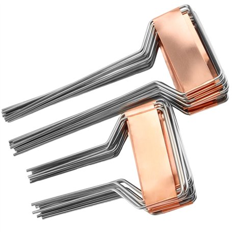 CHUEHKAK Lot de 24 étiquettes pour plantes - En cuivre - Étanche - En métal - Pour herbes aromatiques - Étiquettes pour parterre