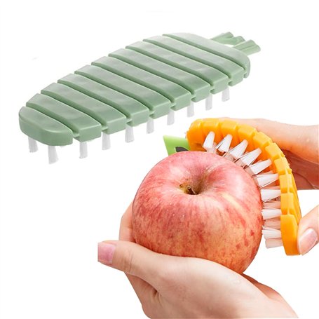 TECKI 2 Pieces Brosse À Légumes Courbée