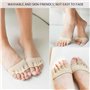 BEROZA Chaussettes Ouvertes à 5 Orteils - Coussinets de L'Avant-Pied - AntidéRapantes et Respirantes - Absorbantes - Demi-Chauss