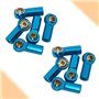 RUIZHI 10 Pièces M3 Rotule Embout Rotule Lien Rotule Support pour 1/10 Voiture d'escalade TRX4 D90 SCX10 Camion Buggy Chenille