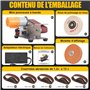 NuoDunco Ponceuses à bande, Affûteuse de couteaux à 15 degrés, ponceuse d'établi électrique, 7 vitesses réglables, polisseuse po