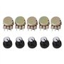 Hseamall 5PCS Potentiomètre Rotatif 10K OHM linéaire Potentiomètre 3 avec écrous et rondelle