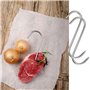 WEERSTONE Lot de 12 crochets en S en acier inoxydable - 15 cm - Crochets de boucher - Crochets de cuisine - Crochets à viande - 