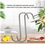 WEERSTONE Lot de 12 crochets en S en acier inoxydable - 15 cm - Crochets de boucher - Crochets de cuisine - Crochets à viande - 