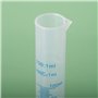 Euvoym 1 cylindre gradué transparent de 100 ml - Outil de mesure de liquide - Outil de mesure scientifique - 100 ml