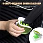 Xzyden Suvnie Brosse de nettoyage pour ceinture de sécurité de voiture - Outil de lavage double face en forme de U - Multifoncti