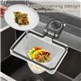 BNGXR Sink Drain Strainer, Filtre D'évier de Cuisine avec 100 Mailles Filtrantes, Strainer Sink, Passoire Evier Cuisine à Ventou