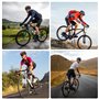 Pédales de vélo 9/16" en aluminium - Pédales de vélo avec roulements étanches - Pédales larges antidérapantes à plateforme pour