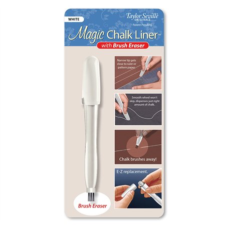 Taylor Seville Originals Liner de Craie Magic avec Gomme Brosse - Outil pour Outil de Dessin et de Marquage des Lignes de Motifs