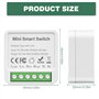 Lot de 4 modules d'interrupteur intelligents 1 voie - Interrupteur Smart Home - Interrupteur Smart Life - Mini module relais d'i