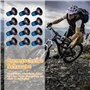 Lot de 12 vis pour disques de frein de vélo, embouts de frein, vis de frein à disque, kit de câble de frein pour vélo de montagn