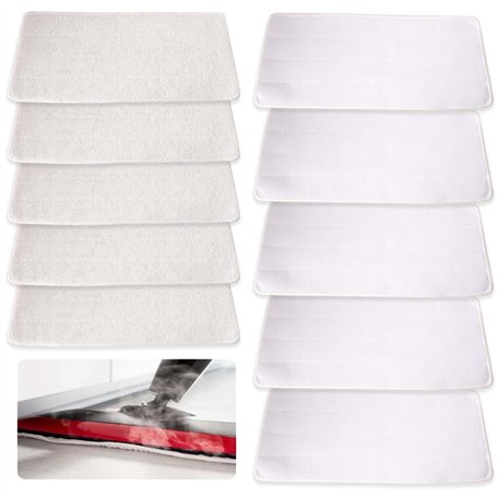 Lot de 10 chiffons de rechange pour nettoyeur vapeur Vileda - En microfibre - Compatibles avec Vileda Steam XXL - Lavables - Hou
