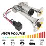 Klaxon de camion 12 V - Super fort - Avec compresseur - Double tube - Pour tous les véhicules 12 V - Camion, train, voiture, bat