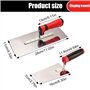 Truelle de maçon en acier inoxydable - Lot de 2 truelles de lissage en acier inoxydable - Avec truelle de nettoyage - Spatule à 