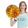 GBKDQQ Lot de 12 pompons de pom-pom girl - Pour événements sportifs, jeux de ballon, danses, fêtes de carnaval (doré)