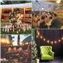 Guirlande Lumineuse Solaire Exterieur 3.5M 10 LED Guirlande Lumineuse Exterieur Etanche Solaire Guirlande Lumineuse Blanc Chaud