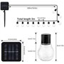 Guirlande Lumineuse Solaire Exterieur 3.5M 10 LED Guirlande Lumineuse Exterieur Etanche Solaire Guirlande Lumineuse Blanc Chaud