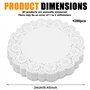 Lot de 280 petits napperons ronds en papier pour gâteau - 24 cm - Blanc - Pour décoration de gâteaux et desserts