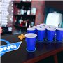 Cieex Jeux à Boire, Beer Pong Kit Pack Complet Beer Pong Jeu de Boisson Amusant pour Adultes pour Festivals de Fête Tournois BBQ