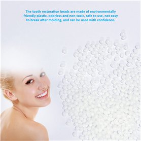 Perles de restauration temporaire de dents 20 g avec 5 bâtonnets de fil dentaire, remplacement de remplissage de dents, Matériau