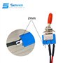 Senven 5pcs professionnelle mini commutateur à bascule avec pré-câblé, sur-arrêt à 2 positions 3 broches 3v / 5v / 12v / 220v / 