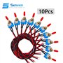 Senven 10pcs professionnelle mini commutateur à bascule avec pré-câblé, sur-arrêt à 2 positions 3 broches 3v / 5v / 12v / 220v /