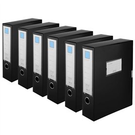 PINGEUI Lot de 6 boîtes de classement A4