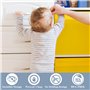 Sécurité Bébé Placard Bloque Porte,10 serrures + 2 Clés Serrures de sécurité enfants, Enfant Magnétique Cabinet de Sécurité, Séc