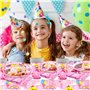 Vaisselle à thème princesse, 61 pièces, y compris assiettes en carton, gobelets en carton, serviettes en papier et nappes, convi