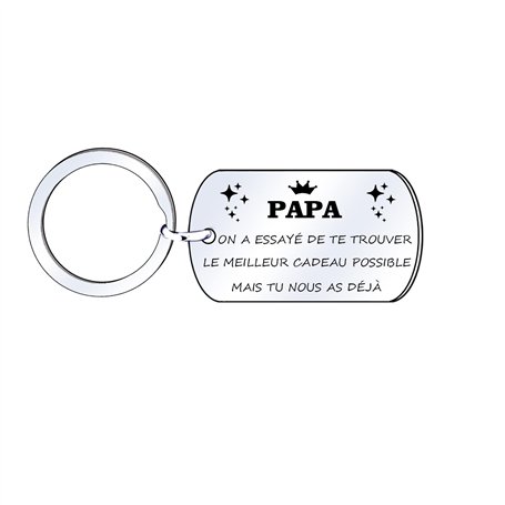 MNBVBV porte-clés papa cadeau d'homme Cadeau de fête des pères Porte clé Papa