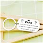 MNBVBV porte-clés papa cadeau d'homme Cadeau de fête des pères Porte clé Papa, Acier Inoxydable Porte Clef, cadeau homme anniver