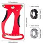 mizikuu Jauge de Tension de Rayon de Vélo, Tensiomètre de Bicyclette avec 2 Cle a Rayon Outil de Mesure de Tension pour Rayons d